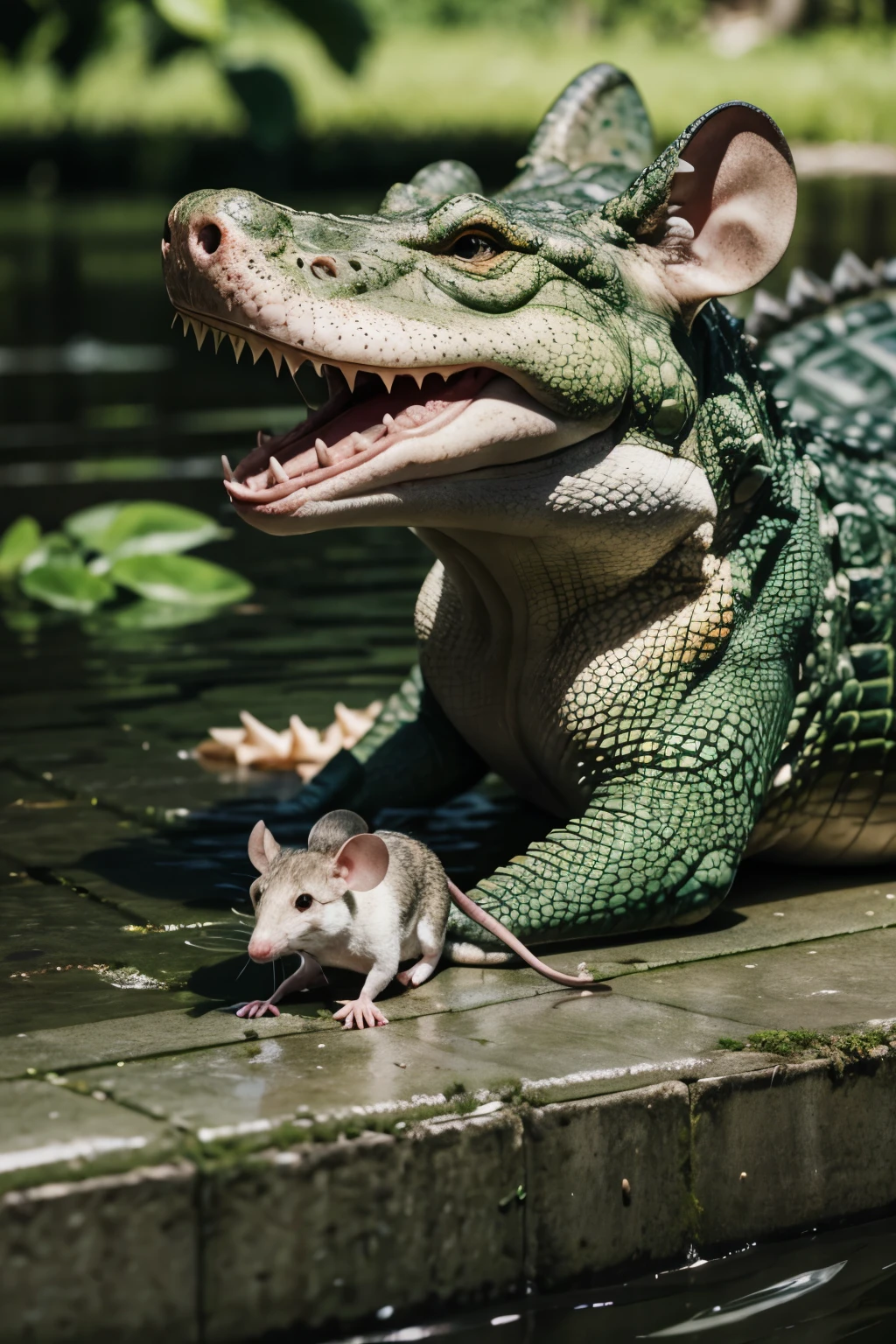 mouse + crocodile