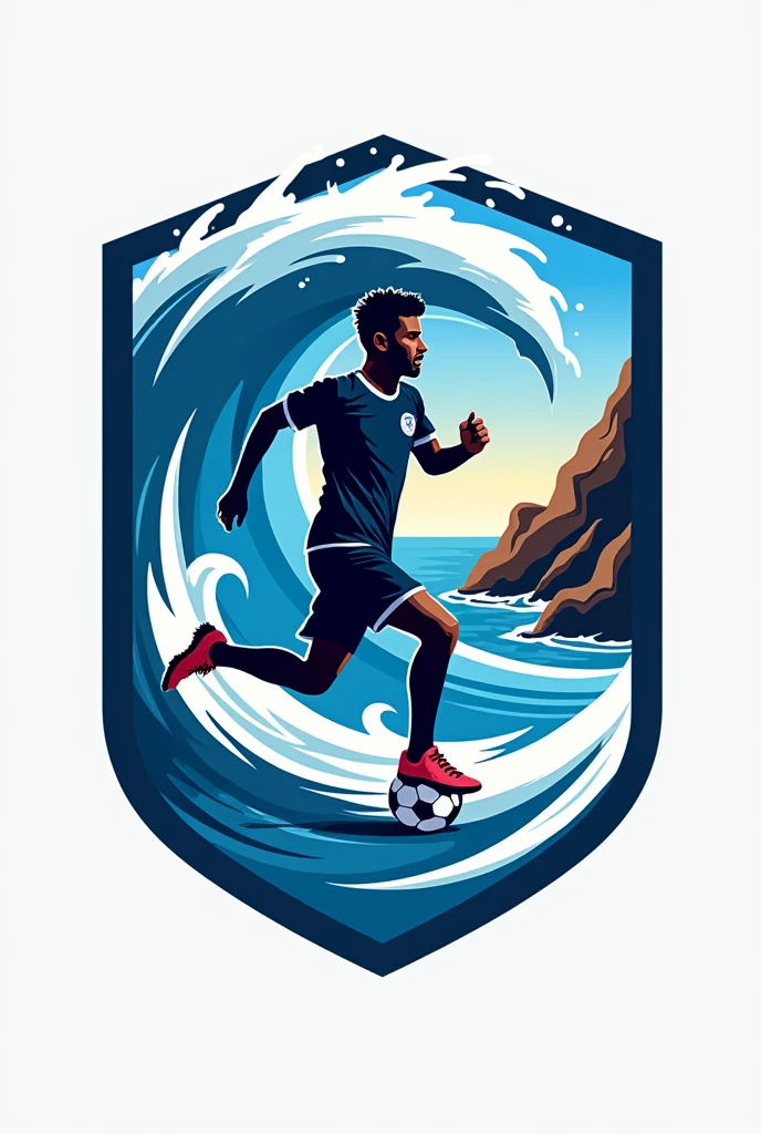 A logo for a football team is called Juventud Las Brisas