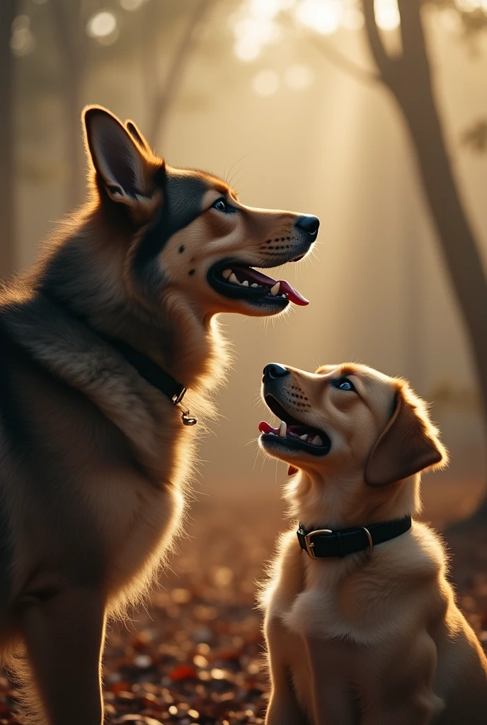 Dogs barking at death