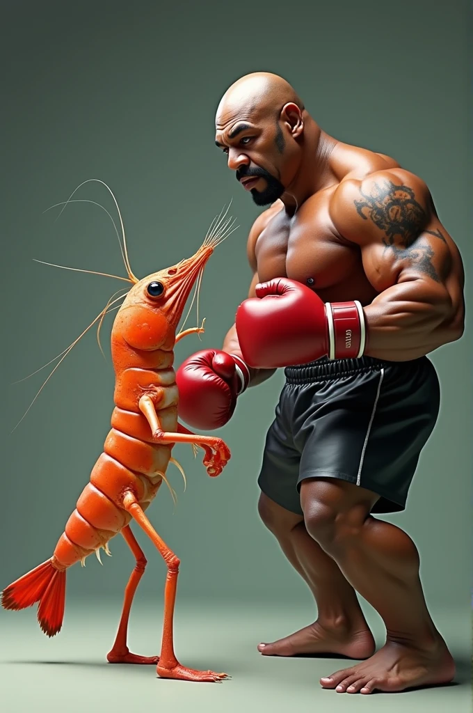 Shrimp punching Mike Tyson in the face