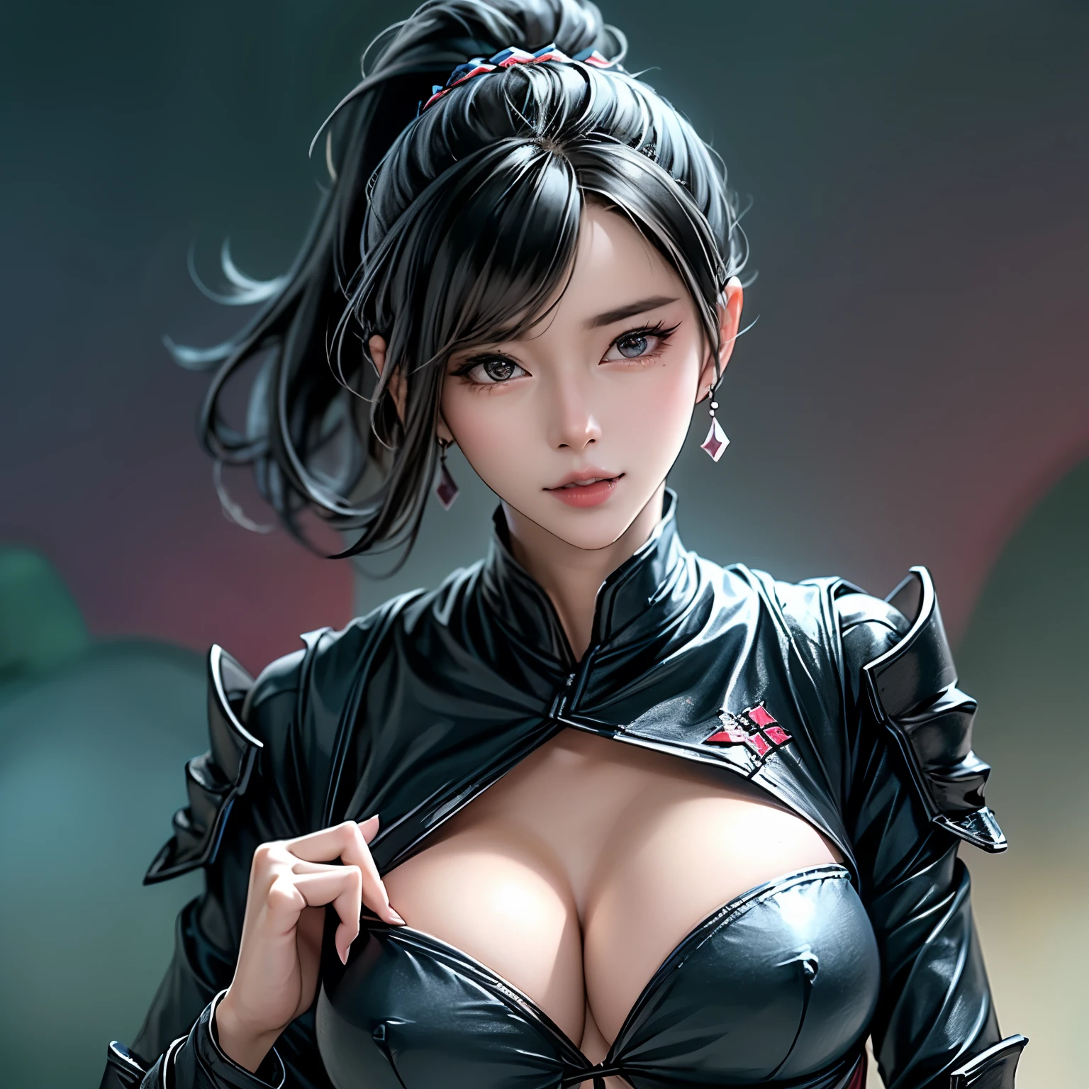 ((Highest quality)), ((masterpiece)), ,Simple Background,(Very intricate details), 1 person,woman,20-year-old,ponytail,((logic)),Bikini Armor,European,(((Big Breasts))),Fantasy,anime,Simple Background,Scapula,breastplate,Gauntlet,Waist Armor,Warrior
