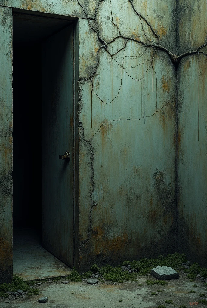 Scary dirty wall
