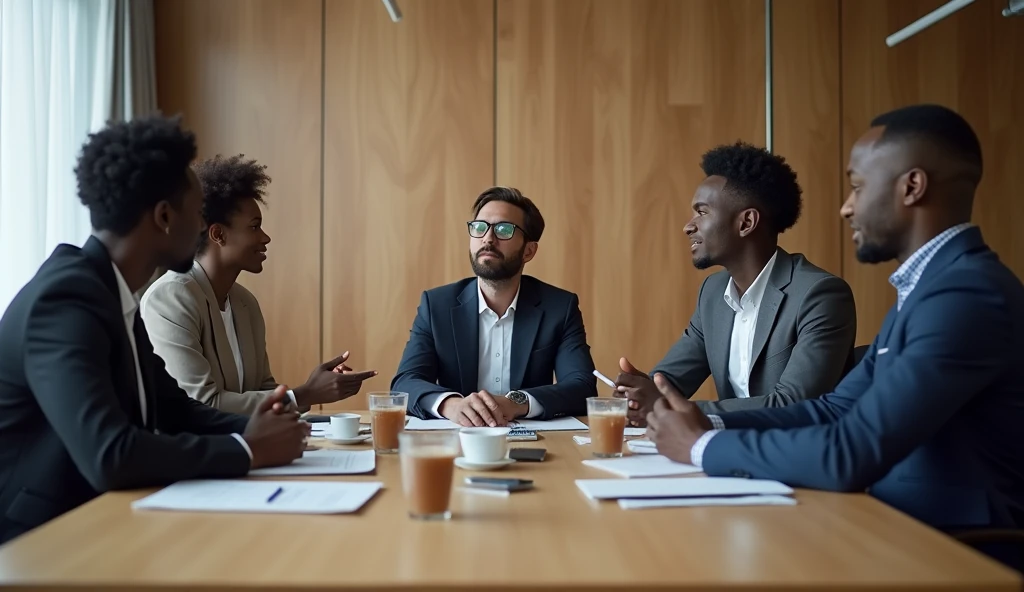 Have a business meeting with black people