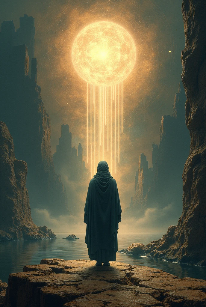Make an image where the following appears: The existence of knowledge. The possibility of knowing. The distinction between belief and knowledge. The relationship between subject and object. The capacity of reason