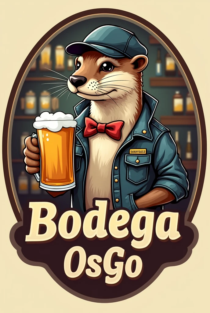 I need you to create a logo for me that says Bodega OsGo and has a beer theme. 
