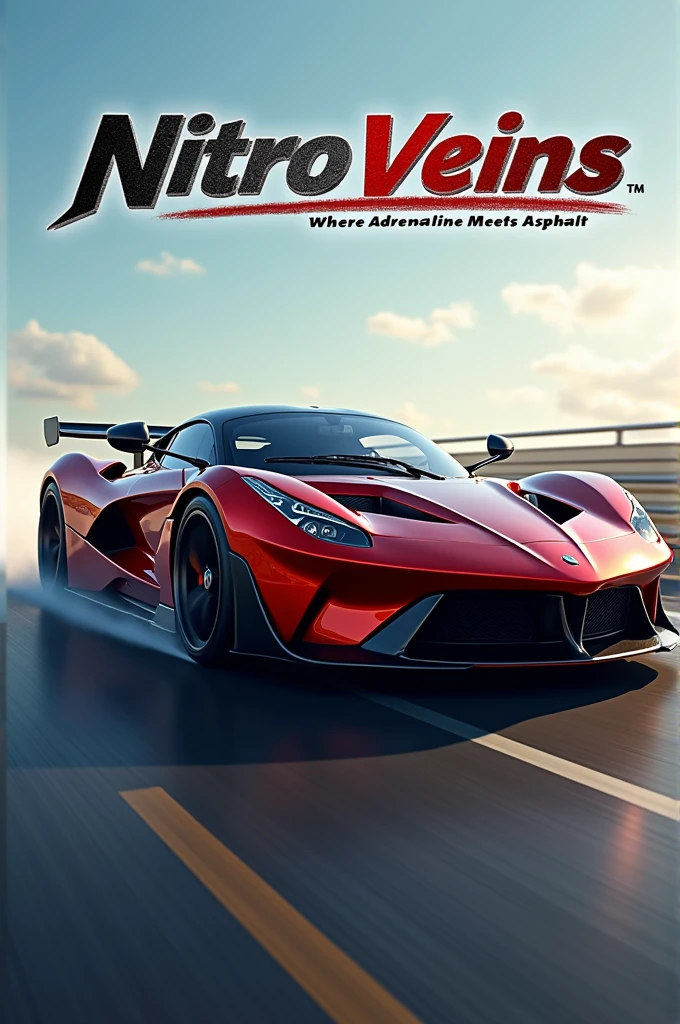 Speed and Power Theme
Visuals: A dynamic image of a high-performance car speeding down a highway or racing on a track. The background could include blurred motion effects to emphasize speed.
Text: Include the channel name "Nitro Veins" in bold, metallic, or carbon-fiber styled text, with a tagline like "Fuel Your Passion for Speed" or "Where Adrenaline Meets Asphalt."