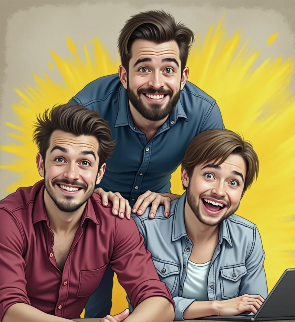 Make image with written The Funny Frenz