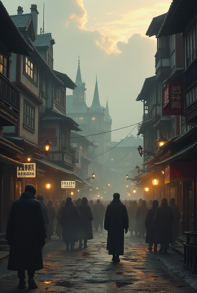 Town with inhabitants who have no peace because of a spirit