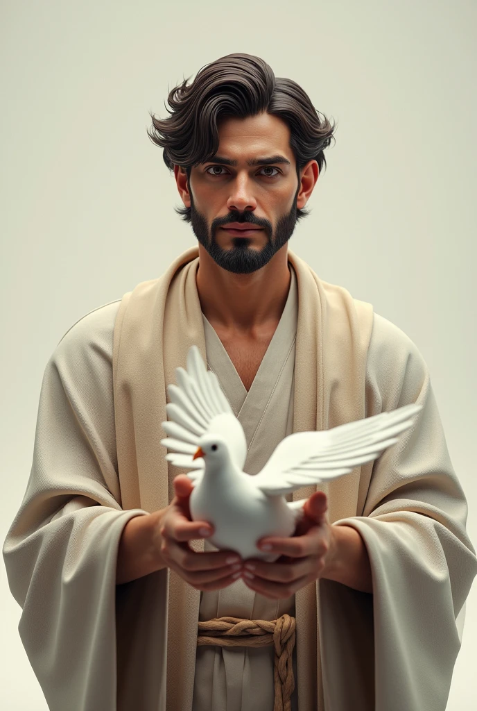 Man with dove 3D 