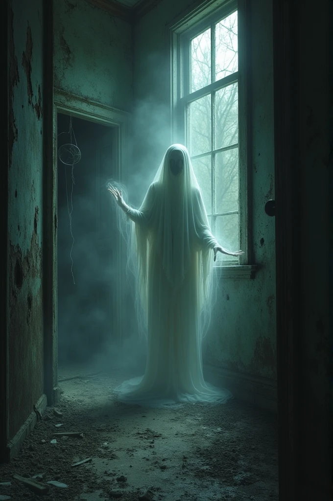 Ghost in hunted house