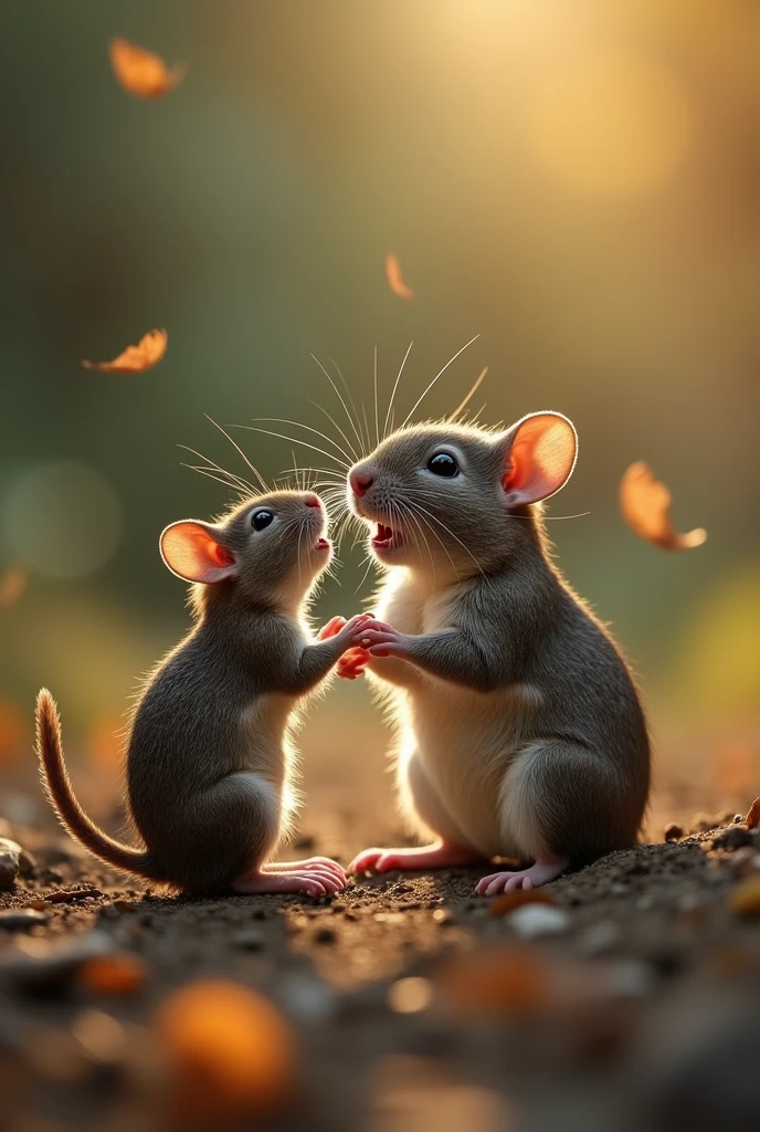 A cricket and a rat singing together