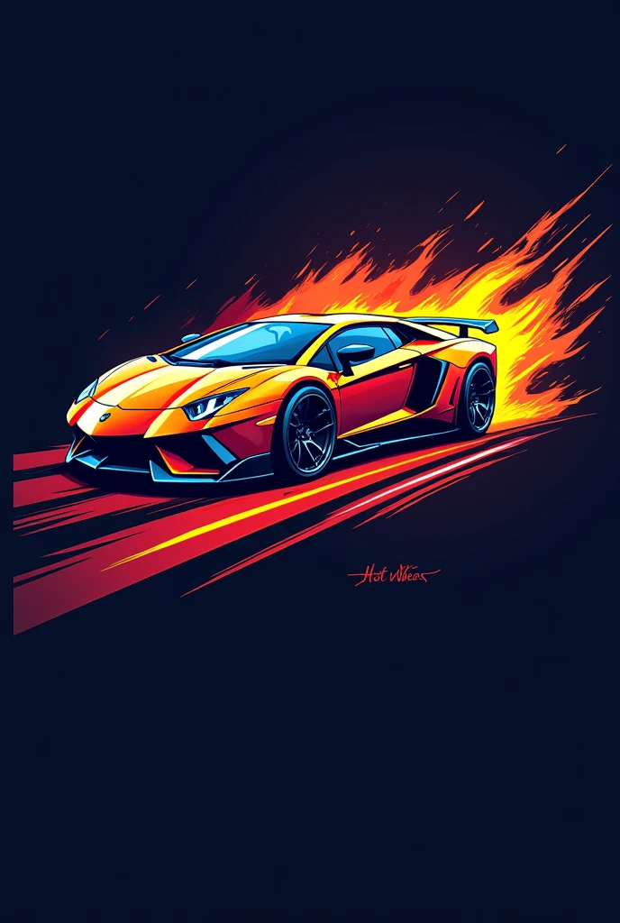 Create car logo [Text] Hot Wheelson