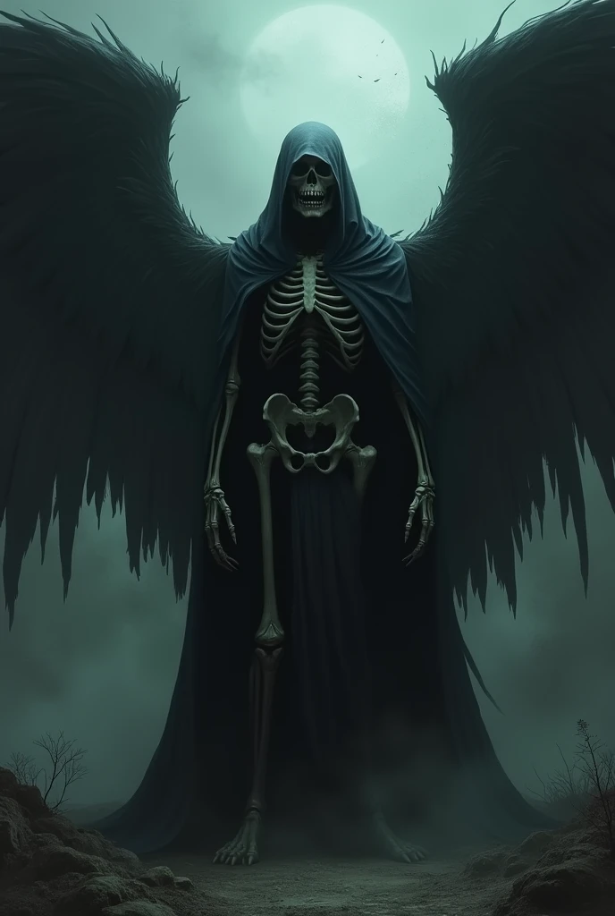 The angel of death has a scary face