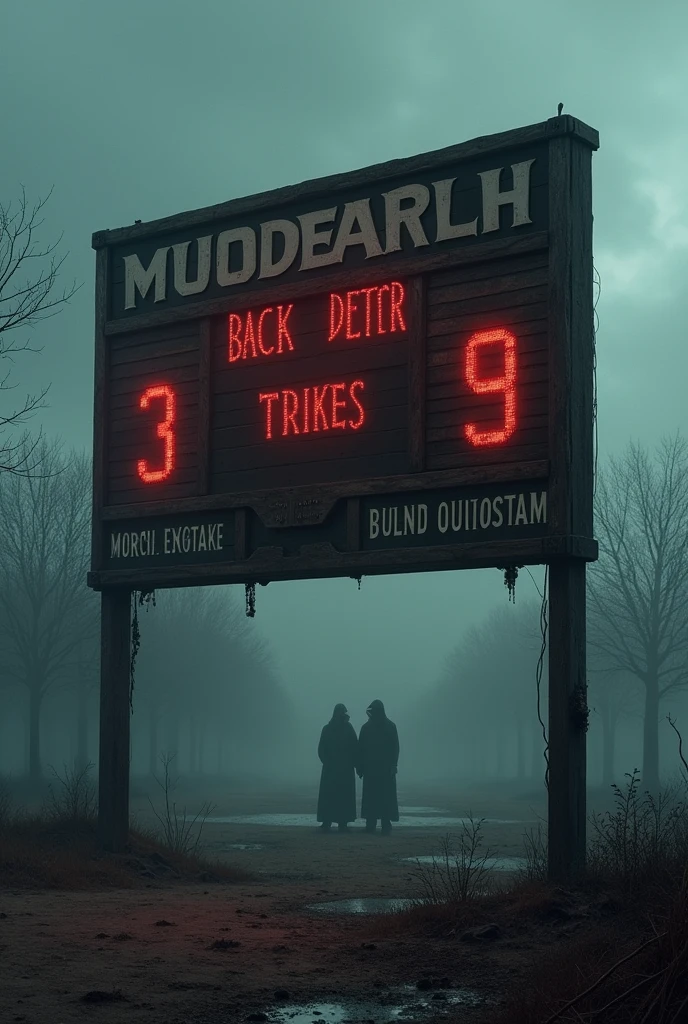 Black Death Football Match Scoreboard