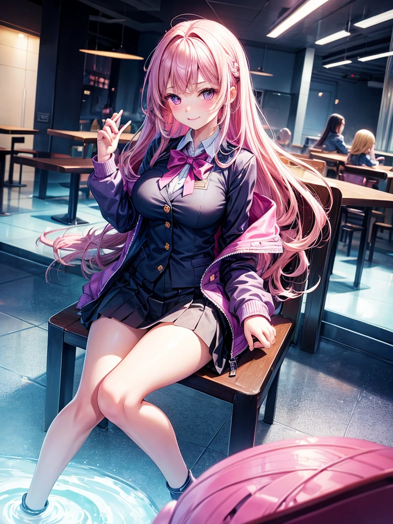 middle School girls,smile,Beautiful girls,Beautiful girl from another world,Sitting in a chair,A girl drinking cream soda at a family restaurant,Purple Eyes,family restaurant,leather jacket,The best quality to get you horny,Super cute girl,Psychic,Wizard,Uniform and cardiganコーデ,battle,Colorfulな髪色,Perfect Girl,Super cute girl,Cute uniform,Uniform of the Future,Wearing a cardigan,Long Hair、Sparkling eyes,She has her bangs down,Colorful,Ultra HD,Young girl,sex,Naughty Girls,Full body image,Big Breasts,Beautiful Girl's Paradise,Fashion Girl,Naughty Girls,Beautiful Girl Country,High-dimensional beautiful girl,A beautiful girl who transcends everything,So beautiful,Absurd,Beautiful girls,
