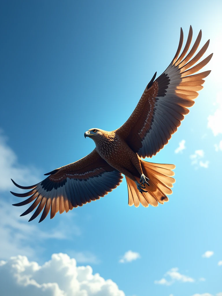 a eagle flying in the sky