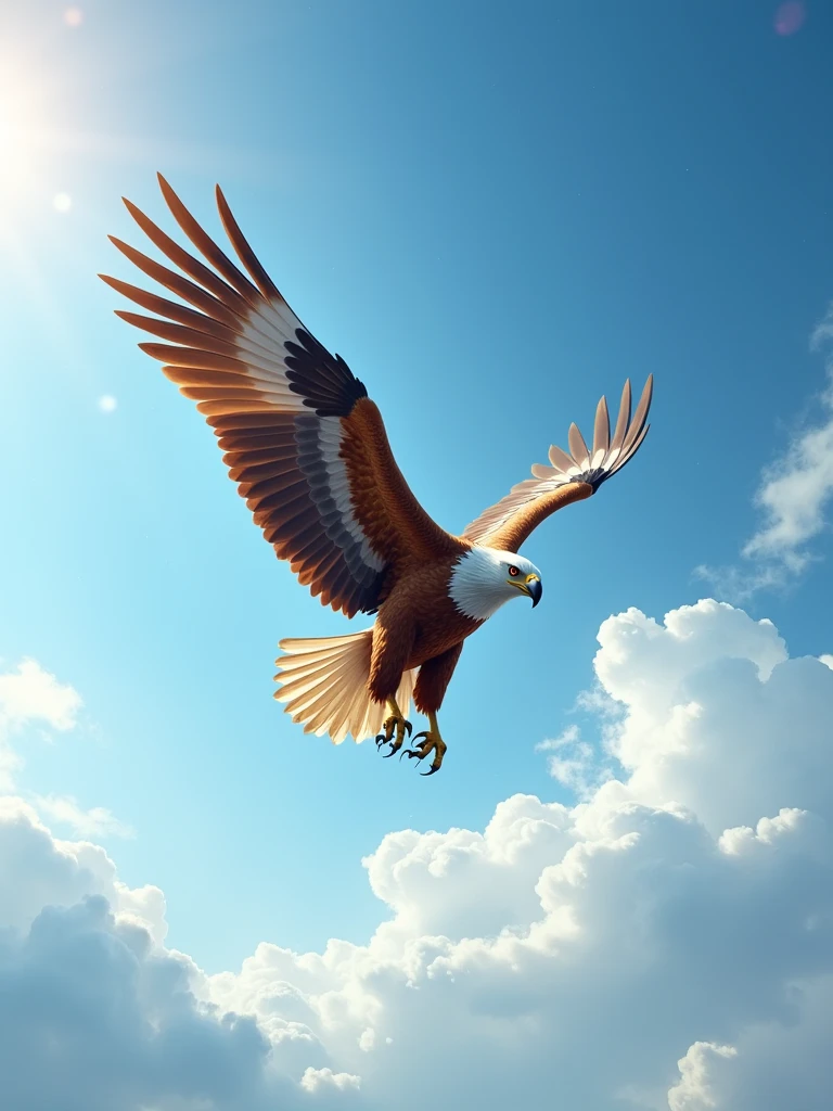 a eagle flying in the sky