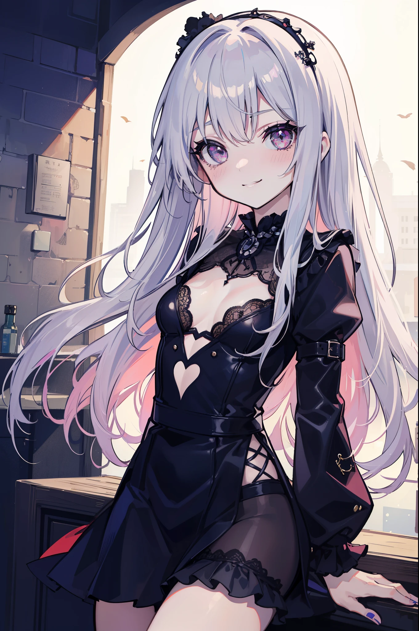 (perfection:1.1), (flawless:1.1), (best quality:1.2), (highest quality:1.2), street, 1girl, solo, (:1.2), (child:1.1), (dark goth girl:1.1), (dark gothic style clothing:1.1), sexy smirk, (blushing:1.1), (sexy thighs:0.9), small breasts, athletic body, highest quality eyes, highly detailed, 4k, best resolution, high quality shadows, beautiful quality light, best quality upscale, most beautiful upscale