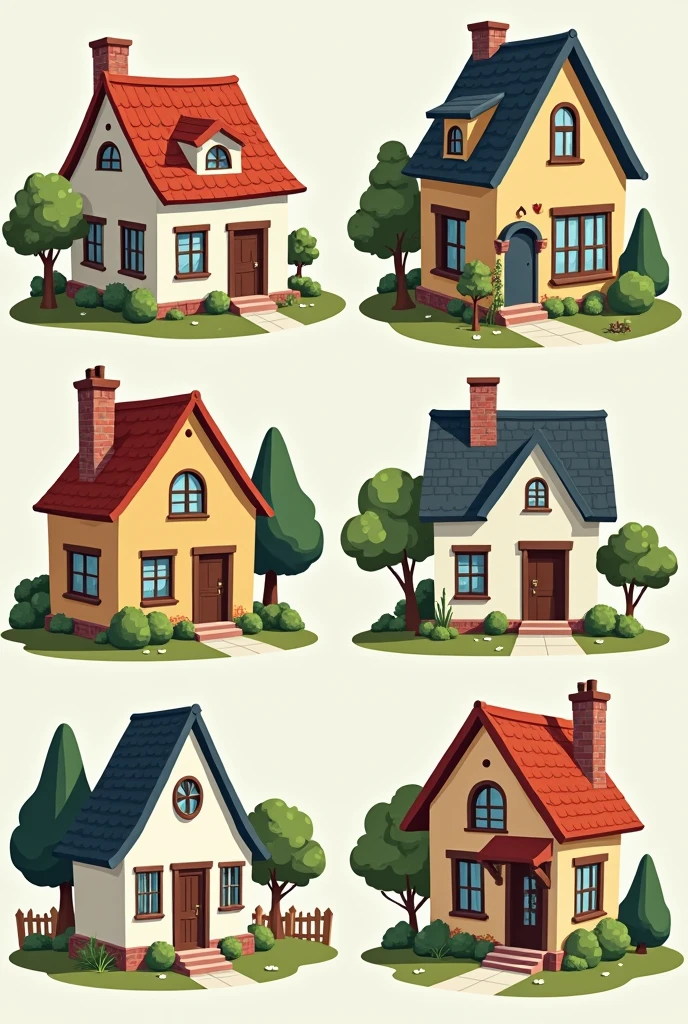 illustrations of houses
