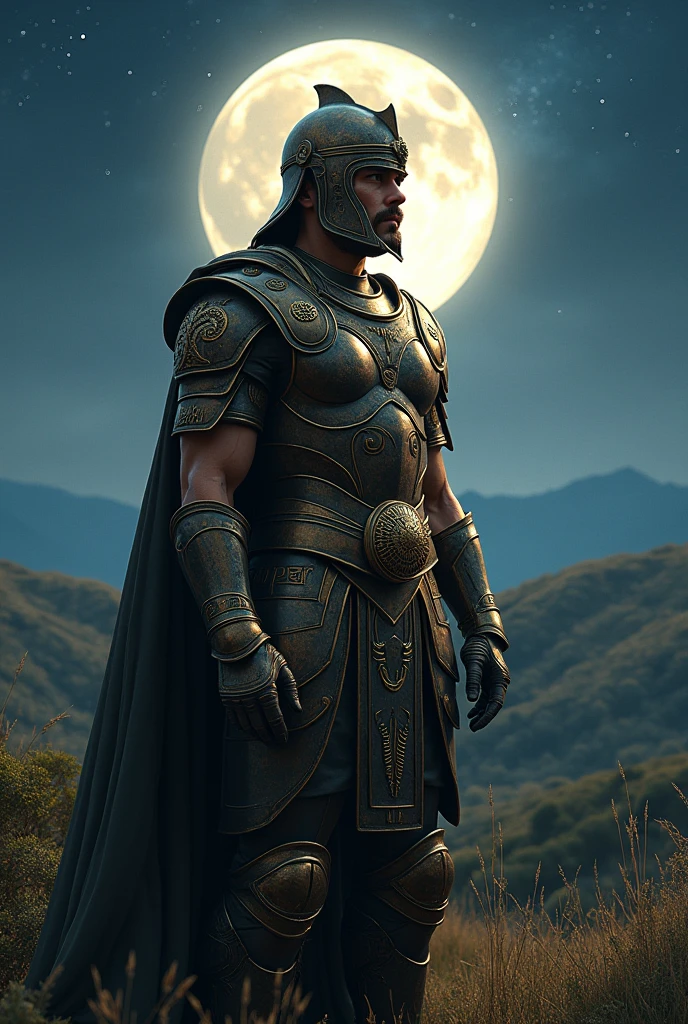 Theseus dreamed one summer night in his armor 
