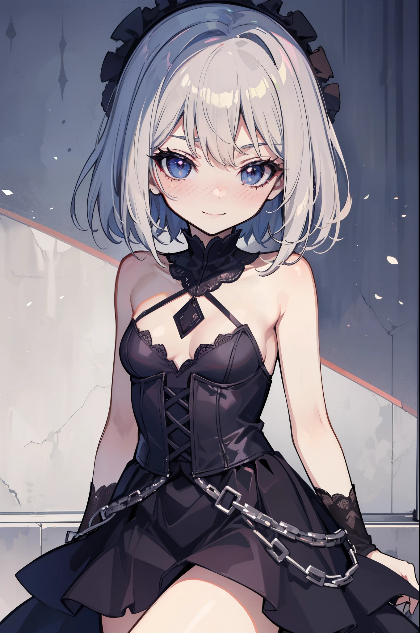 (perfection:1.1), (flawless:1.1), (best quality:1.2), (highest quality:1.2), street, 1girl, solo, (:1.1), (child:1.1), (dark goth:1.1), (dark gothic style clothing:1.1), sexy smirk, (blushing:1.1), (sexy thighs:0.9), short beautiful hair, small breasts, athletic body, highest quality eyes, highly detailed, 4k, best resolution, high quality shadows, beautiful quality light, best quality upscale, most beautiful upscale