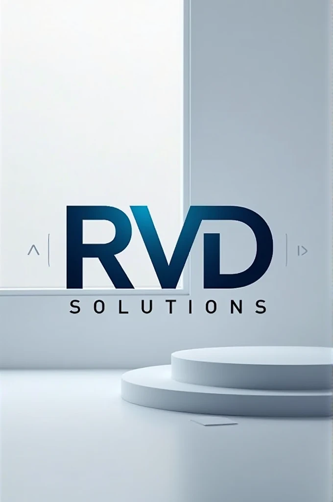 Create me a company logo with the name RVD solutions