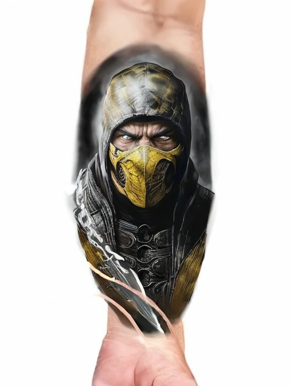 scorpion mortal kombat colorful
