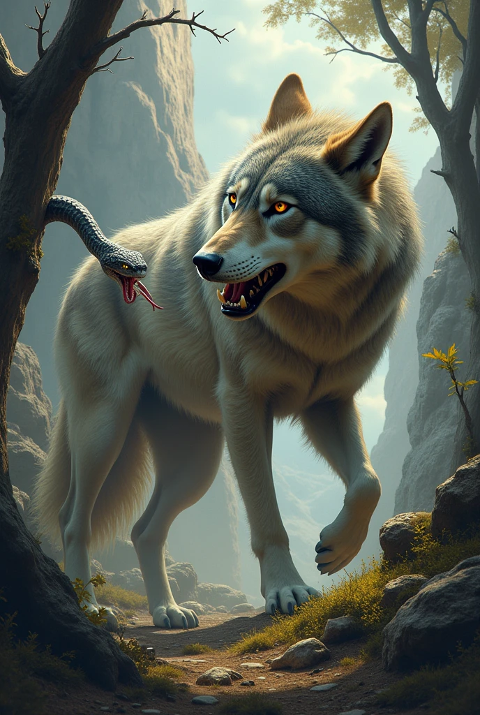 wolf+snake