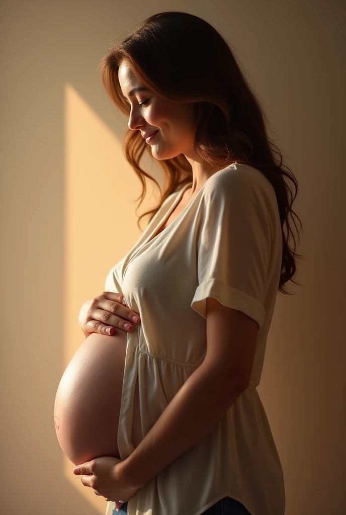 A photo of my pregnant girlfriend
