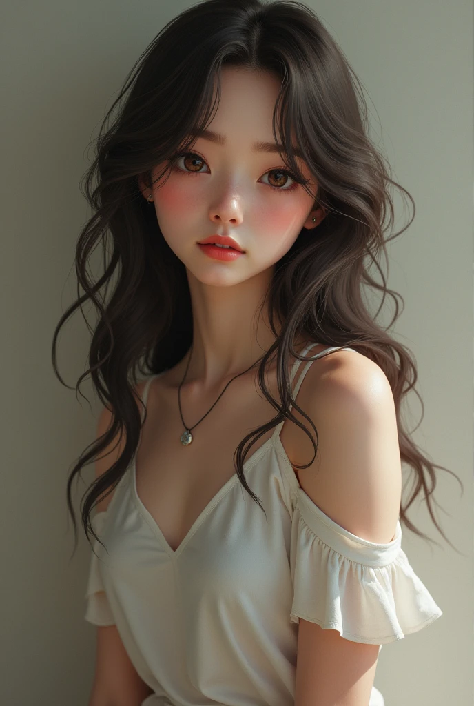 (((white background 2.0)))、(((High key portrait 1.5)))、Dramatic lighting、(((Professional Lighting 1.5)))、透き通るようなWhite skin、(((Whitening 1.5)))、Beautiful Skin、、White skin、Mid-length hair、Loose wavy hair、Blonde Hair、(((White lace bra 2.0)))See-through、High leg、Ecstasy of Musical Notes、(((Sex Appeal 1.5)))、(((Mature Female 1.5)))、sexy、sex appeal、