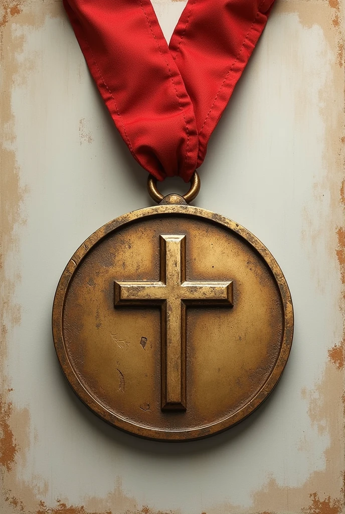 I need a circle for a medal, Bible Olympics 2024 and includes a small cross