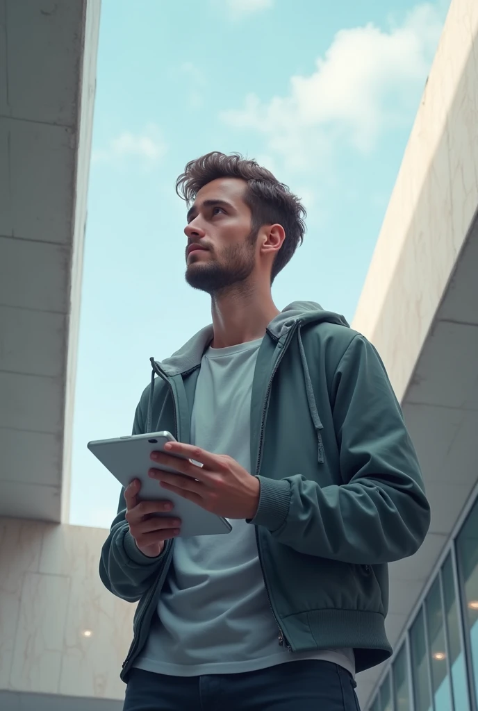 Young man with an idea 
