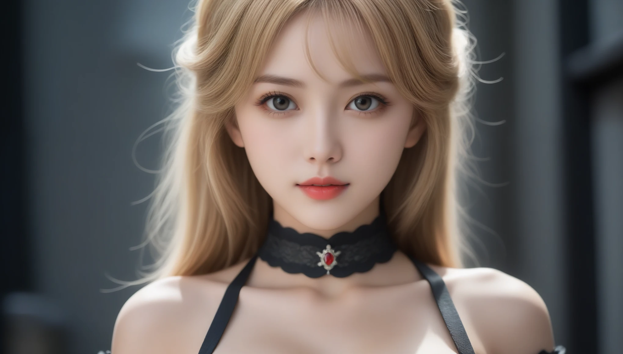 8k, Ultra-high resolution, Highest quality, masterpiece, 三分割法によるphotograph,Surreal, photograph, 1 Girl, (16 years old:1.3), pretty girl, Cute Face, 細部までBeautiful Eyes, 細かくdetailedに,masterpiece,One Girl:1.2,Japanese female announcer,cowboy shot,grin,Blonde hair,Updo hairstyle,((vampire:1.4)),Fangs, Natural skin texture、(Luxurious dress clothing from Medieval Europe:1.4)、(Colorful costumes:1.4)、Attractive girl、16 years old、(Perfect female body:1.4)、(女の子のポートレートphotograph:1.4)、(Photorealistic images:1.4),Medieval streetscape,(Beautiful Face:1.4),Beautiful and attractive eyes、Beautiful Eyes、(Tight waist:1.4)、(Beautiful girl with perfect body proportions:1.4),Red lips,(choker:1.4),Looking at the audience,(((Ideal body type))),A-cup small breasts :2,、Portraiture:2、Perfect ???????、鮮明なdetailed、detailed,Fashion magazine cover,Thin lips,Gray background ,完璧でBeautiful Face ,完璧でCute Face, Skin with attention to detail, Perfect limbs、Narrow waist,Looking at the audience,(((Ideal body type))),A cup small breasts :2,Portraiture:2,Perfect ???????,鮮明なdetailed,detailed,Surreal,Light and shadow,moonlight