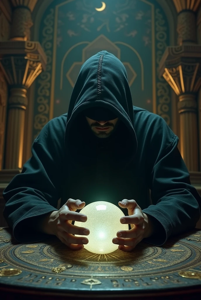 Fortune teller mysterious young man