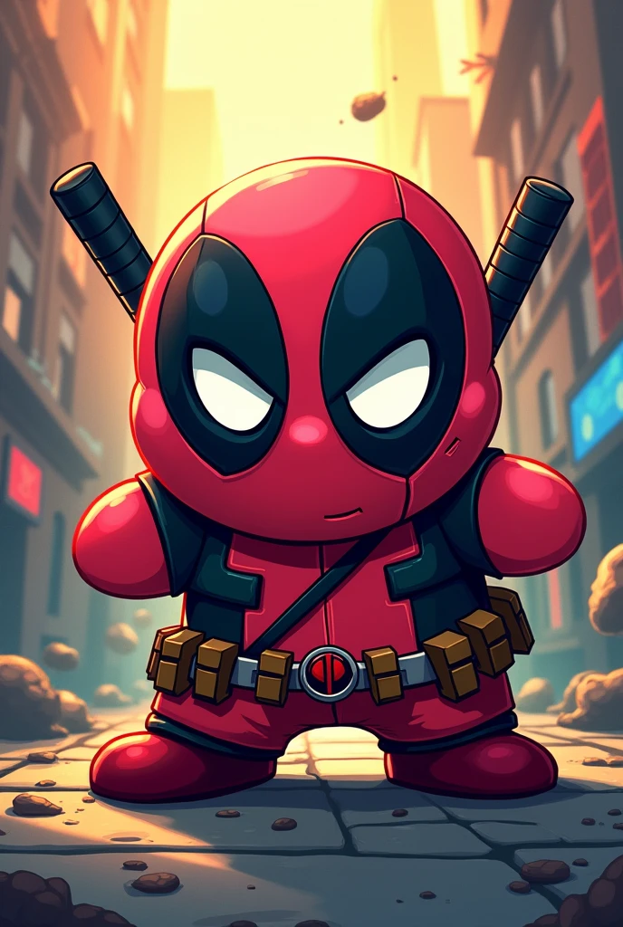 Kirbi 2d dressed as deadpool