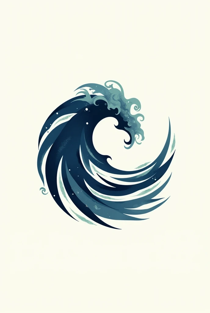 Create a logo for a band called Maresia with Chinese waves, Japanese