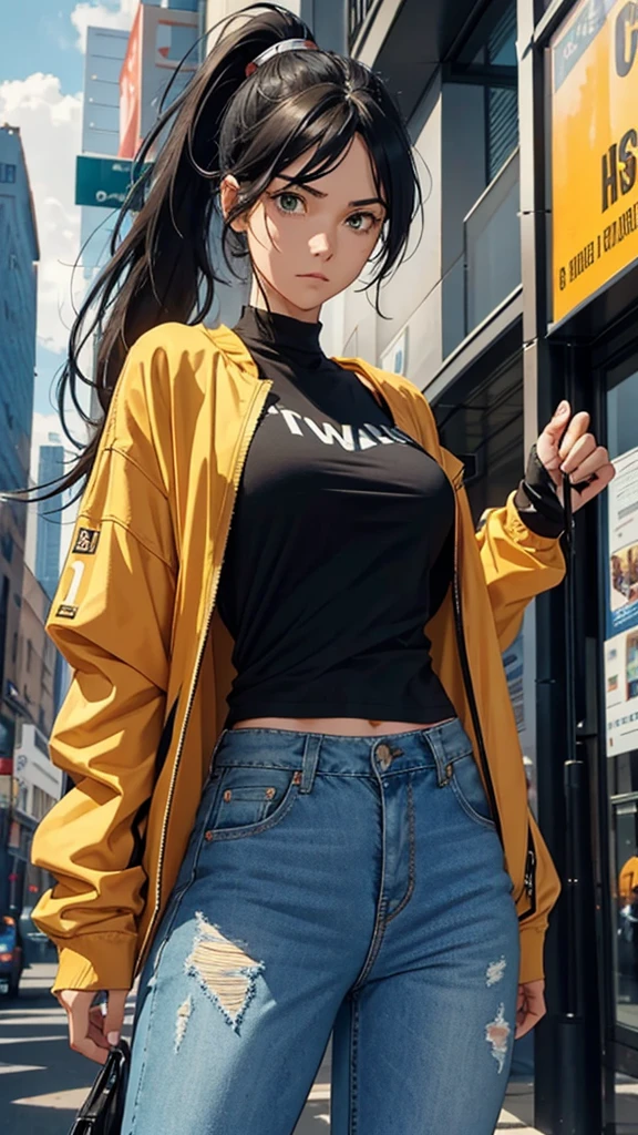 This guy is tall, with 1,80m de altura, has light brown skin and green eyes. Her hair is black and long, usually tied in a low ponytail. He wears casual clothes, like a black t-shirt, light denim jacket and caramel pants. He looks serious and reserved., but has an unexpected sense of humor. Exceptional features: is extremely athletic and has a lot of energy to burn.