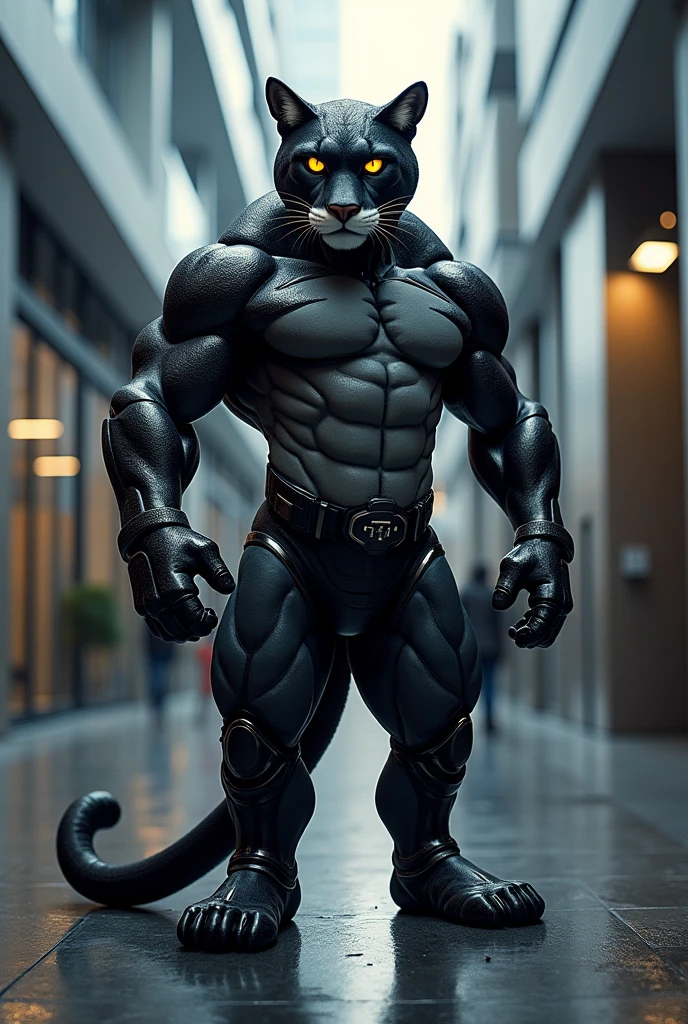 Generate an image that is a puma with human characteristics and for a mascot of an institution