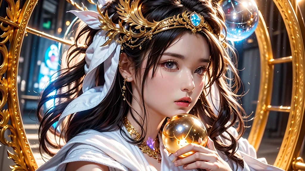White Robe、Forehead skin