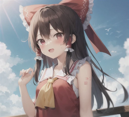 Reimu Hakurei　Sunburn
