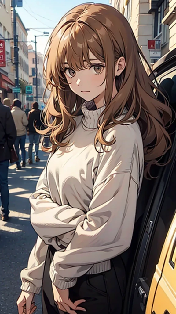 This individual is of average height, with 1,65m tall. Has a soft and sweet look, with light brown eyes. Her hair is light brown and curly., falling to shoulder height. Wears a light sweater and black pants. He seems to be a very friendly and empathetic person., always ready to listen to other people's problems. Exceptional features: has a gift for music and often plays the guitar.