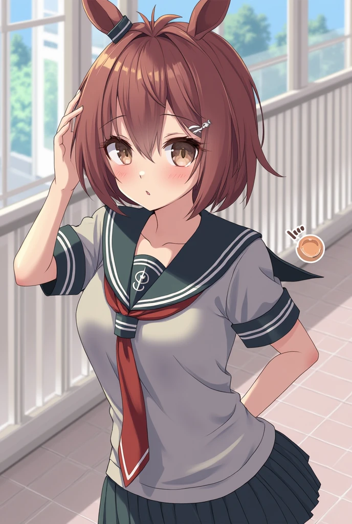 On all fours、high school girl