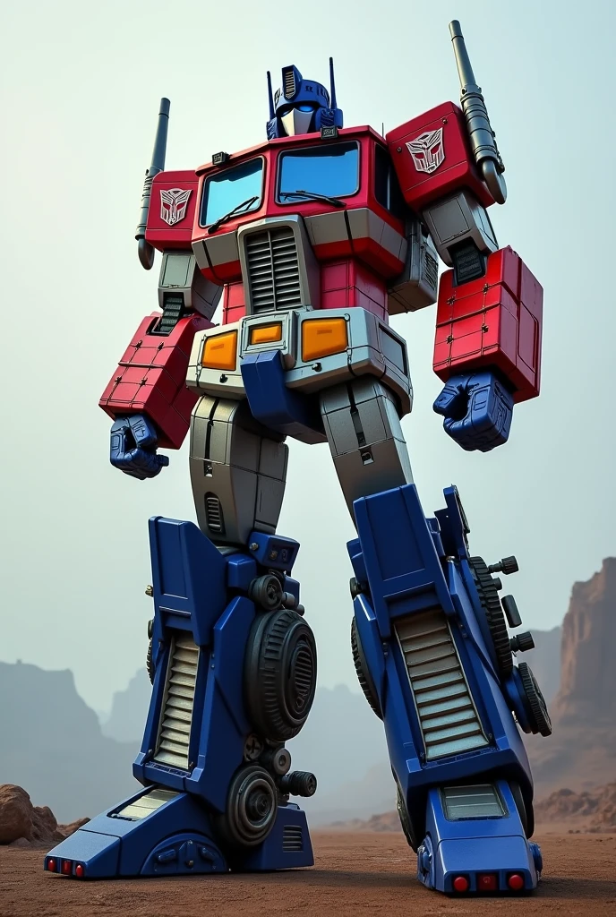 Optimus prime red gundam