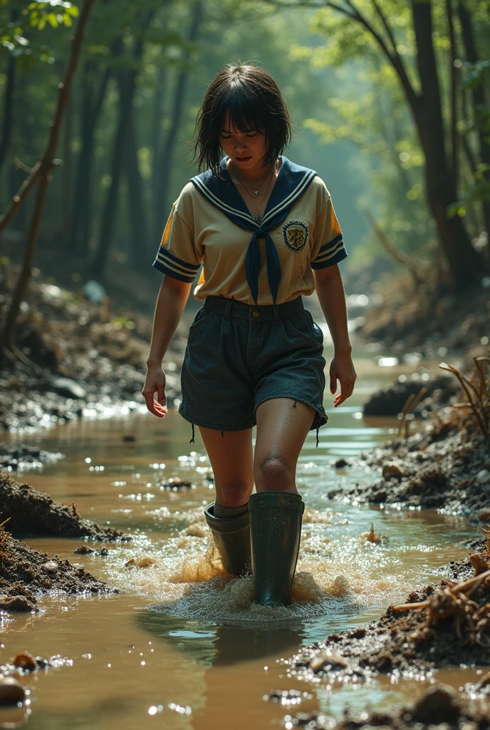 (the white girl :1.5),,(the wonder informations:1.5),bangs,(world of wetting melt high hope :1.5), (The scenery in crazy out :1.3)