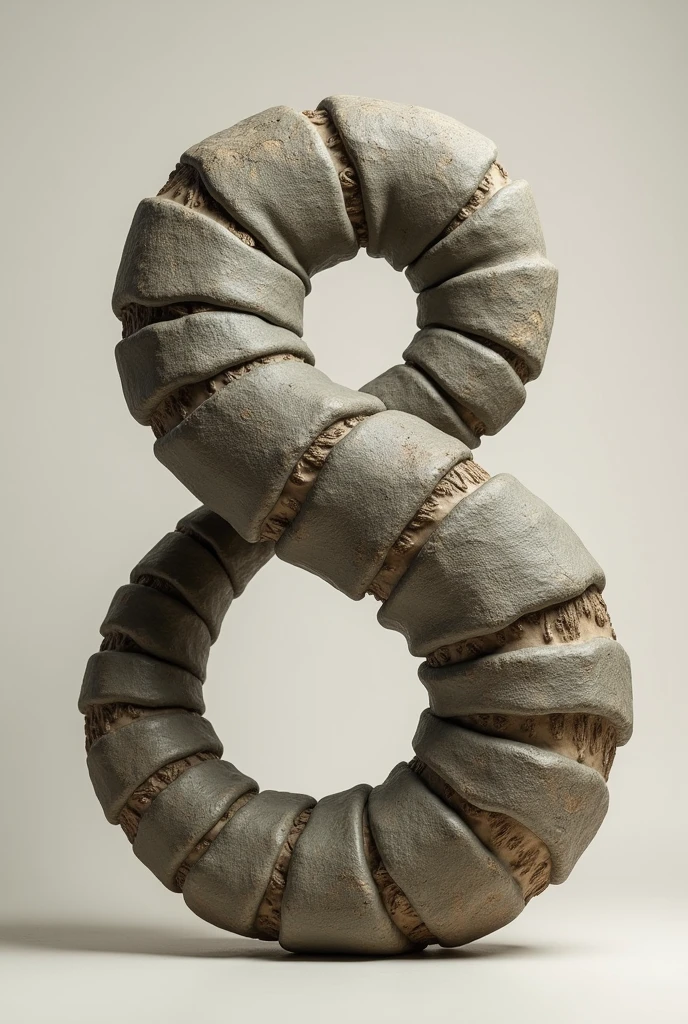 Number 8 made from an elephant&#39;s trunk