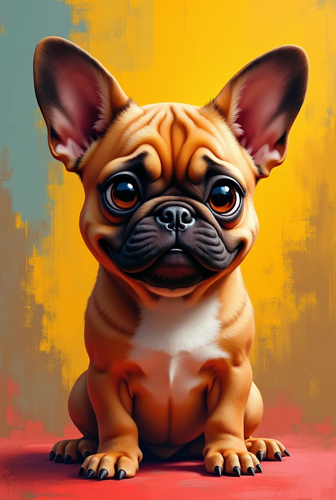 Make Caramel Dog with Black, black big eyes, brava

