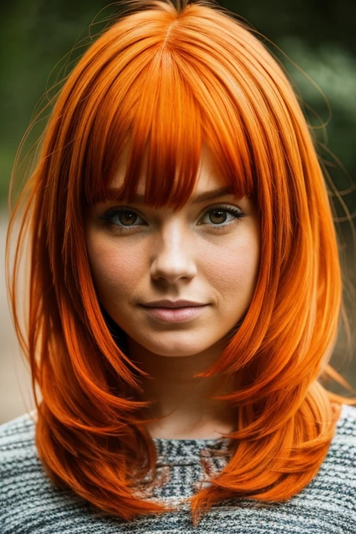 Girl with orange hair