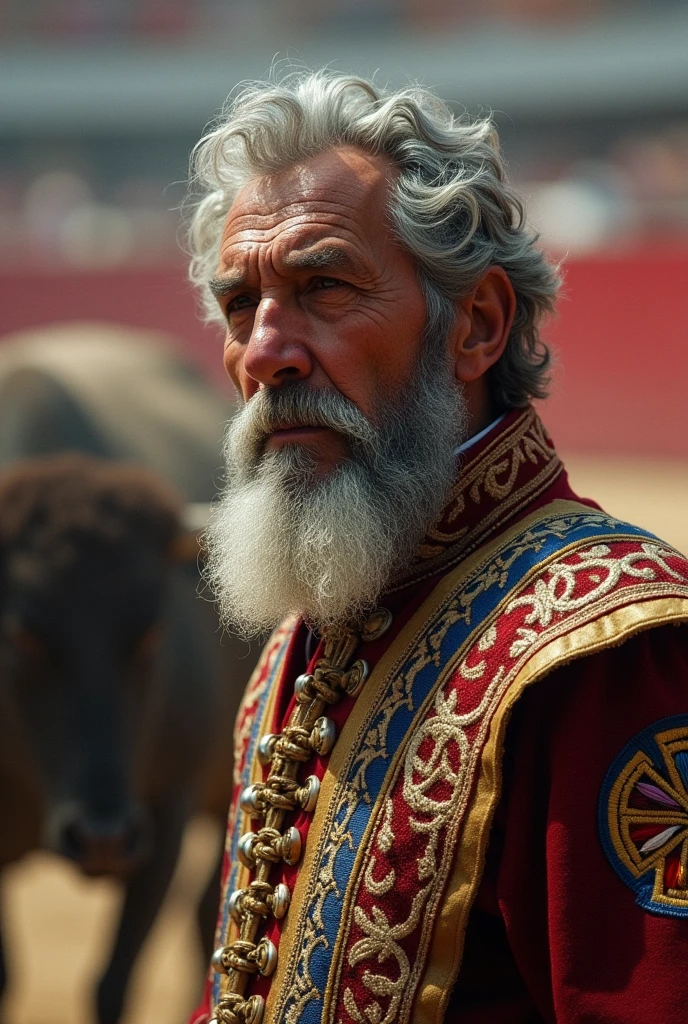 Gray-haired bullfighter, Jew, bullfighting.