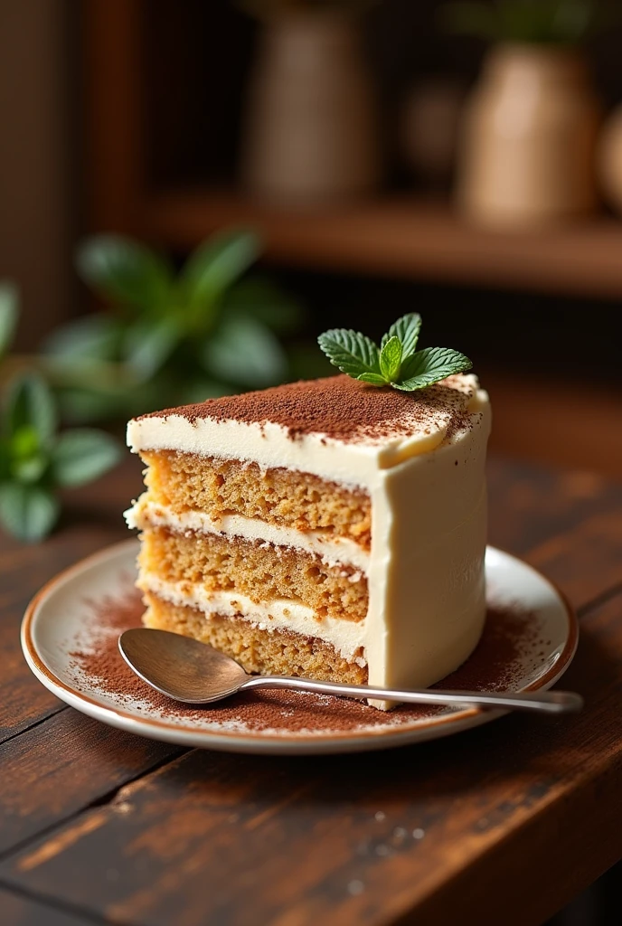 Cake slice for advertising a coffee shop