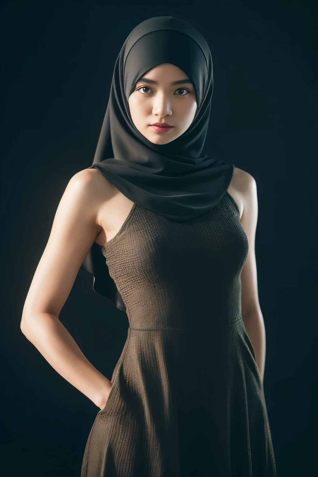 superhero, javanese, bali, aceh, indonesian, malay, (((hijabi))), topless, reflection light, chiaroscuro, depth of field, cinematic lighting, ray tracing, Sony FE GM, UHD, super detail, masterpiece, textured skin, high details, best quality, award winning，3D,hdr（HighDynamicRange）,Ray tracing,NVIDIA RTX,Hyper-Resolution,Unreal 5,Subsurface scattering、PBR Texture、post-proces、Anisotropy Filtering、depth of fields、maximum definition and sharpness、Many-Layer Textures、Albedo e mapas Speculares、Surface coloring、Accurate simulation octane rendering of light-material interactions、Two-colored light、largeaperture、Low ISO、White balance、the rule of thirds、8K raw data
